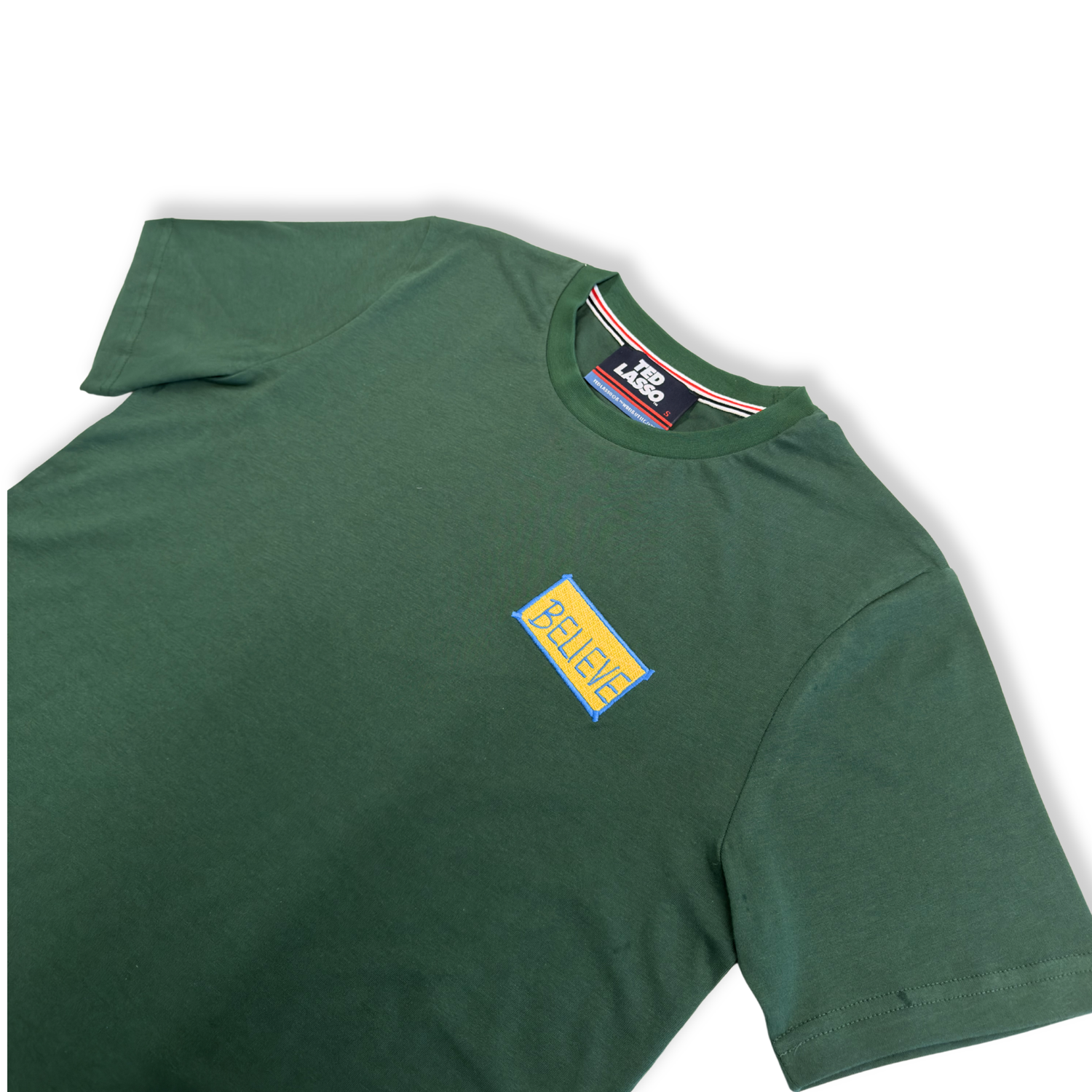 T-shirt Embroidered Believe Sign