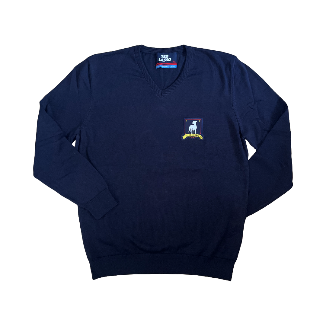 V-Neck Knitted Jumper AFC Richmond Crest