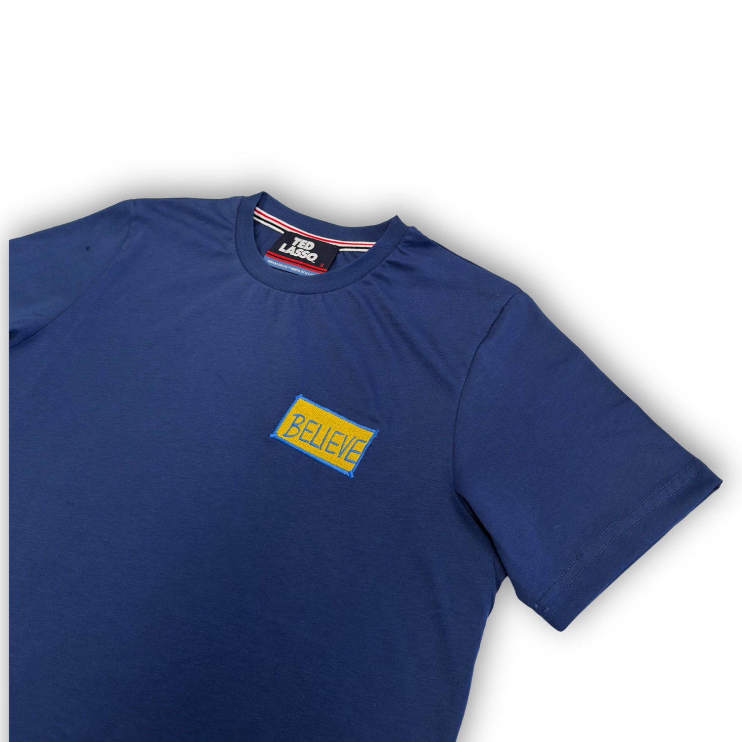 T-shirt Embroidered Believe Sign