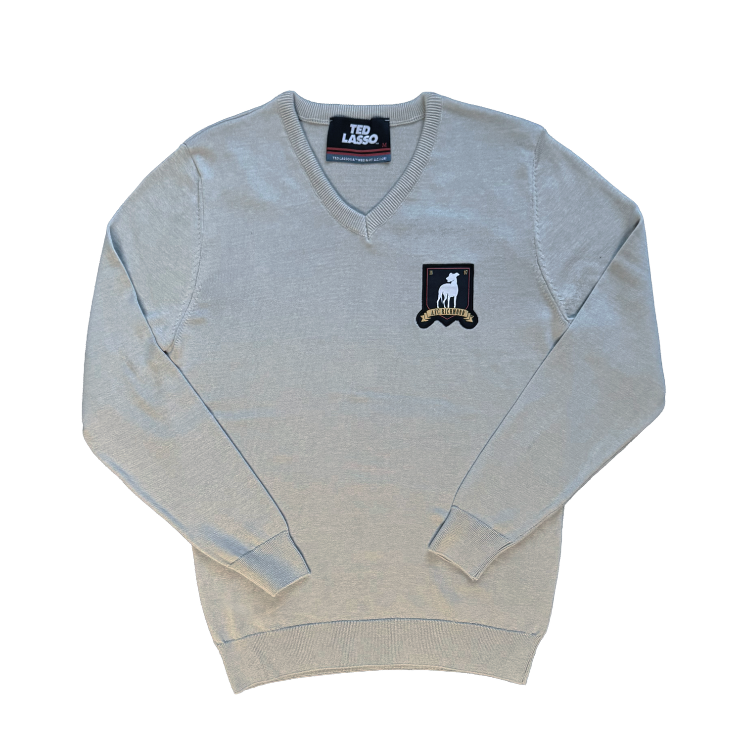V-Neck Jumper Embroidered Richmond Crest