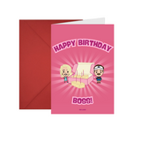 Birthday Card - Biscuits with the Boss
