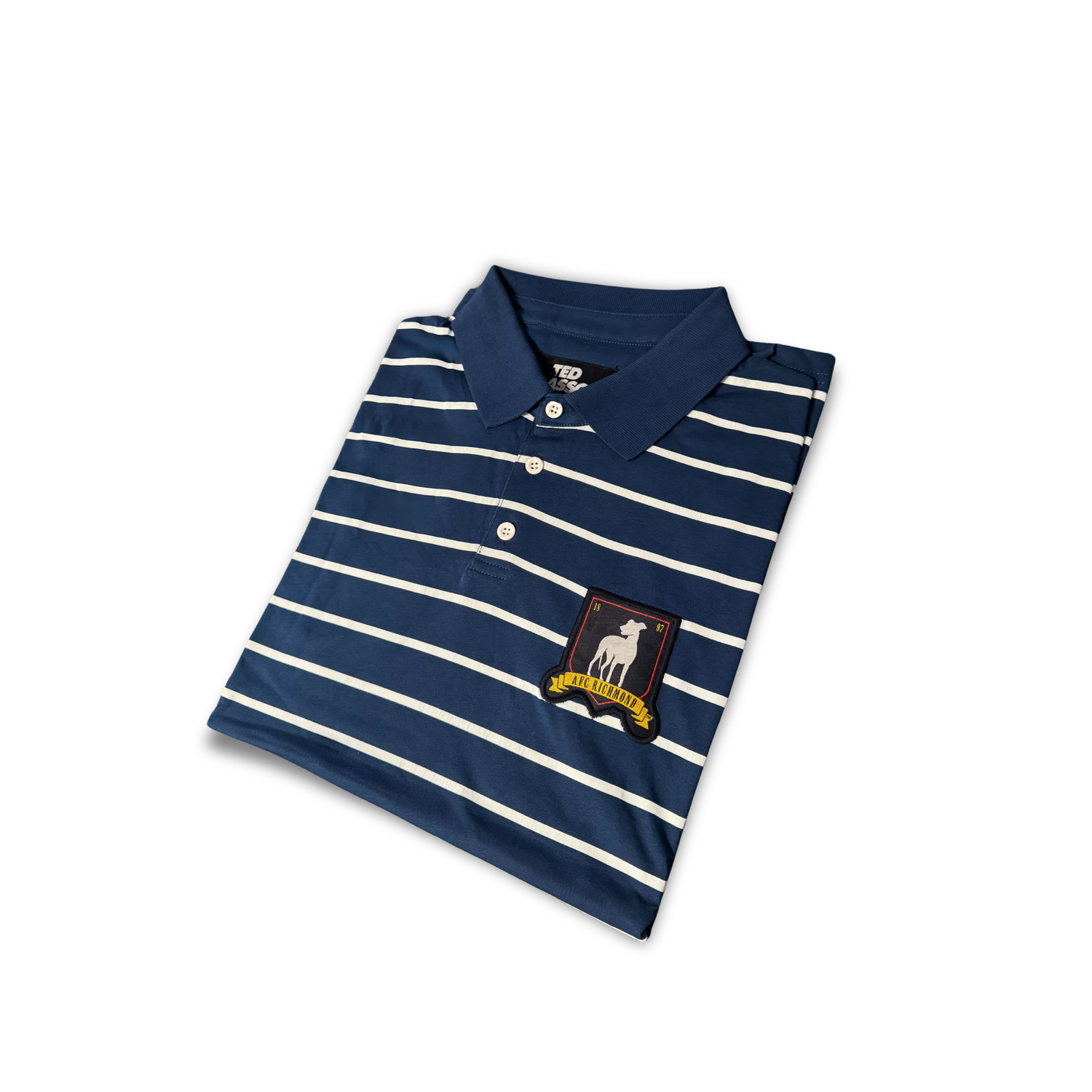 Polo Shirt Striped Embroidered Richmond Crest